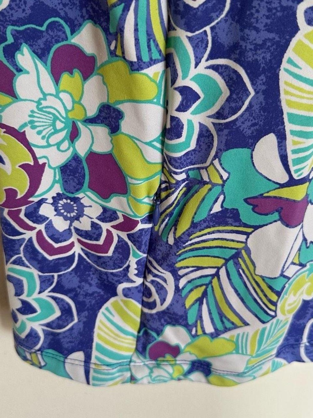 Title Nine Steadfast Diamalete Dress Blue Floral Sleeveless Strappy Back Small - Picture 6 of 7